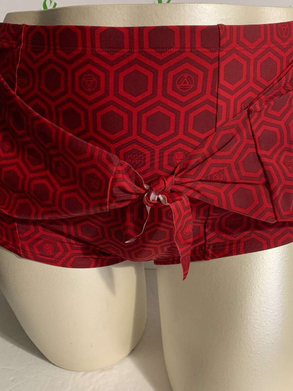 Hot Topic Swimsuit Swim Bottom High Waist Marvel Avengers Iron Man Red Plus 2
